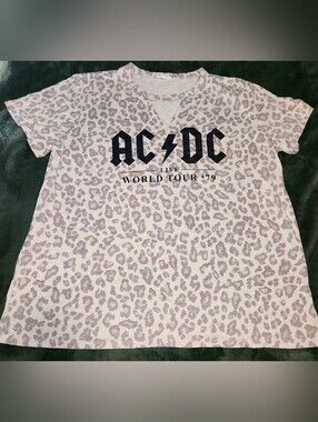 Maurices ACDC Cheetah Graphic Tee